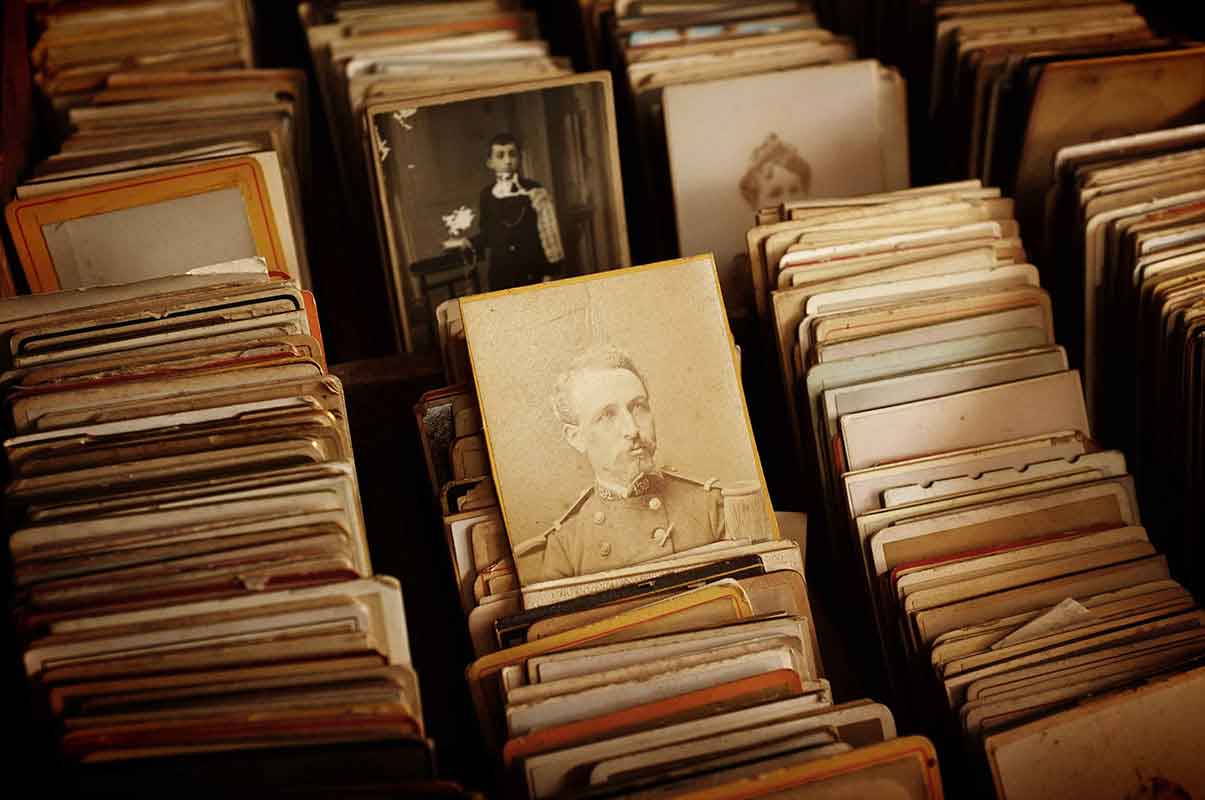 A neatly filed set of vintage portraits