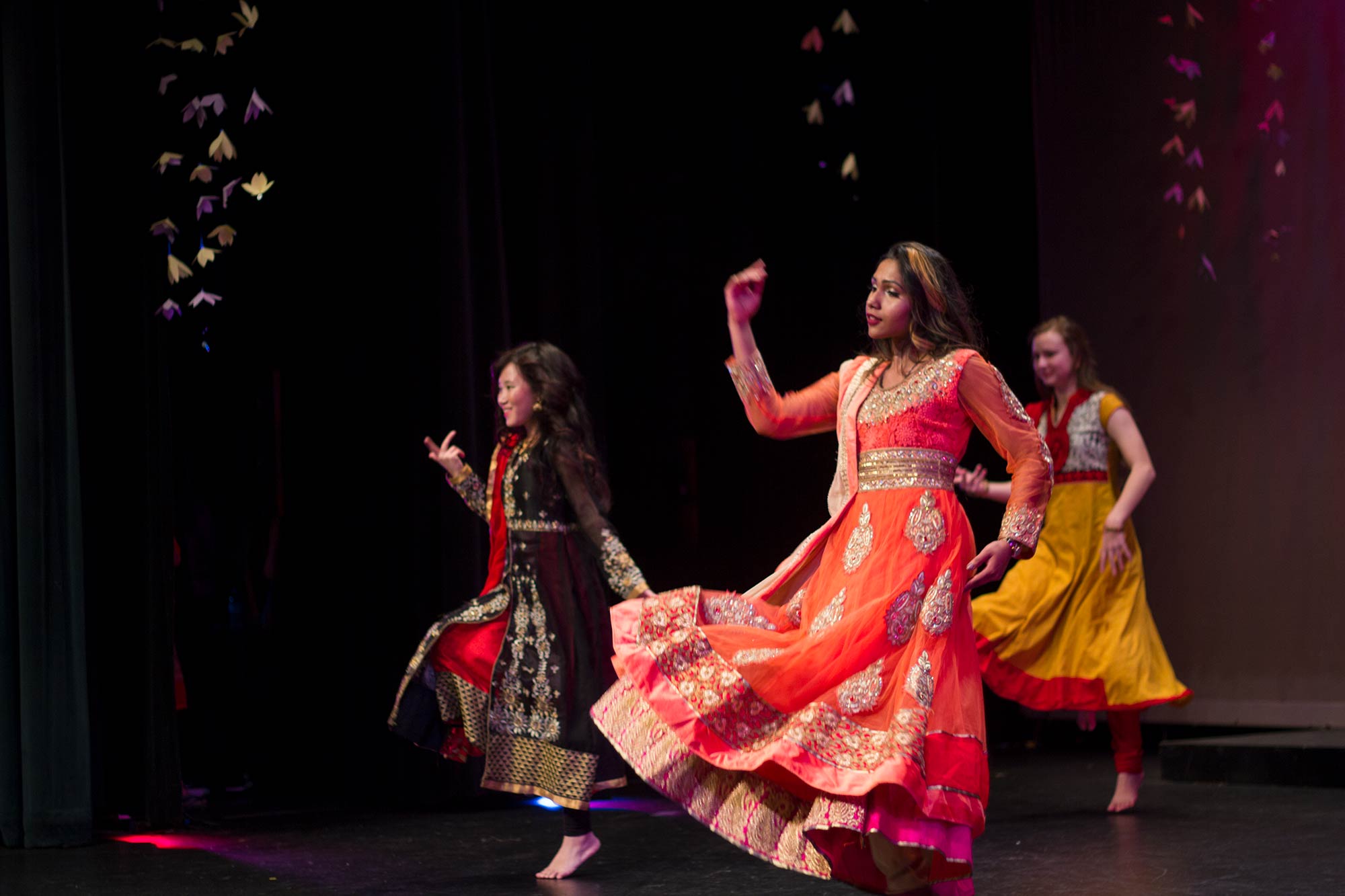 Three women dancing