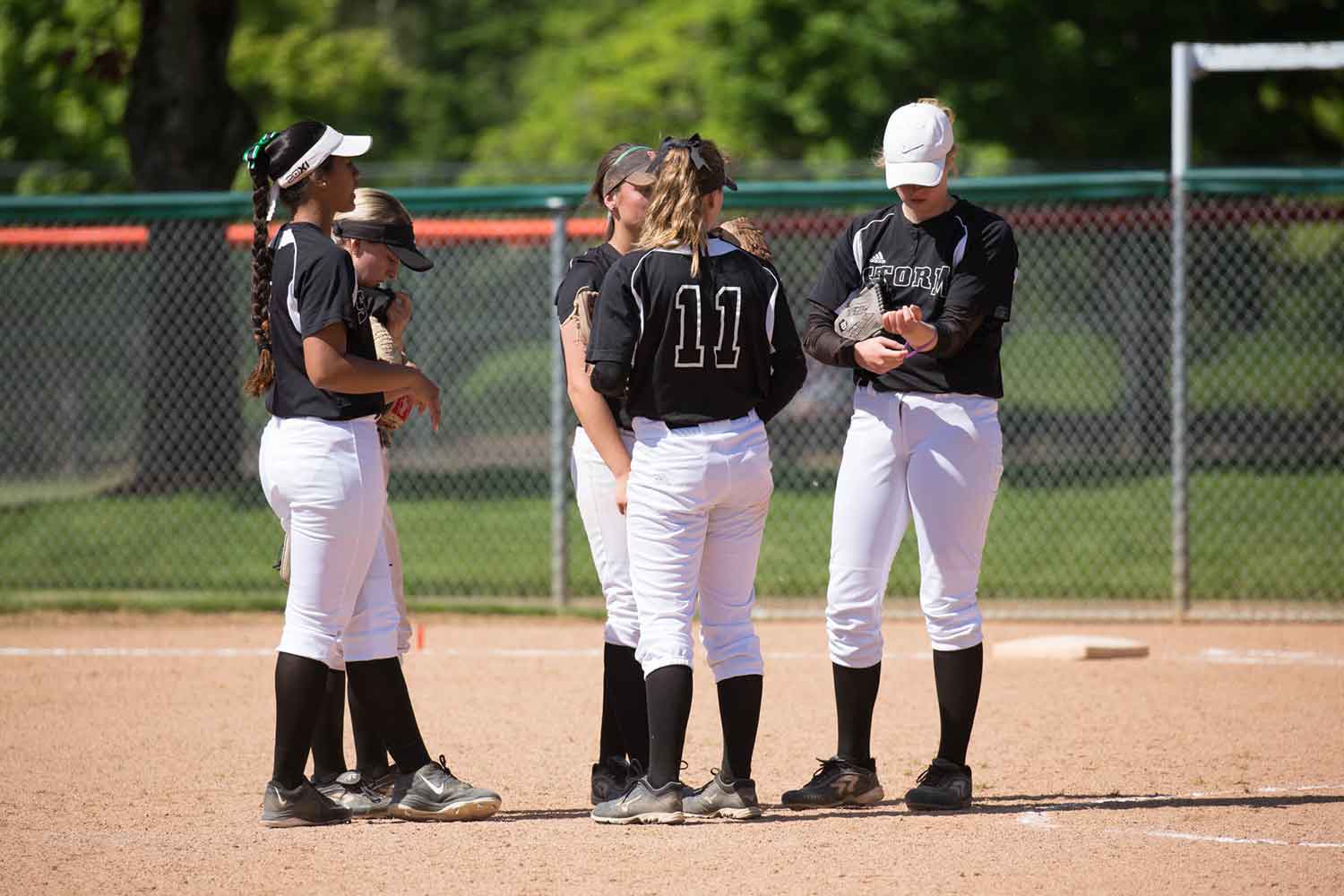 Softball strategy meeting