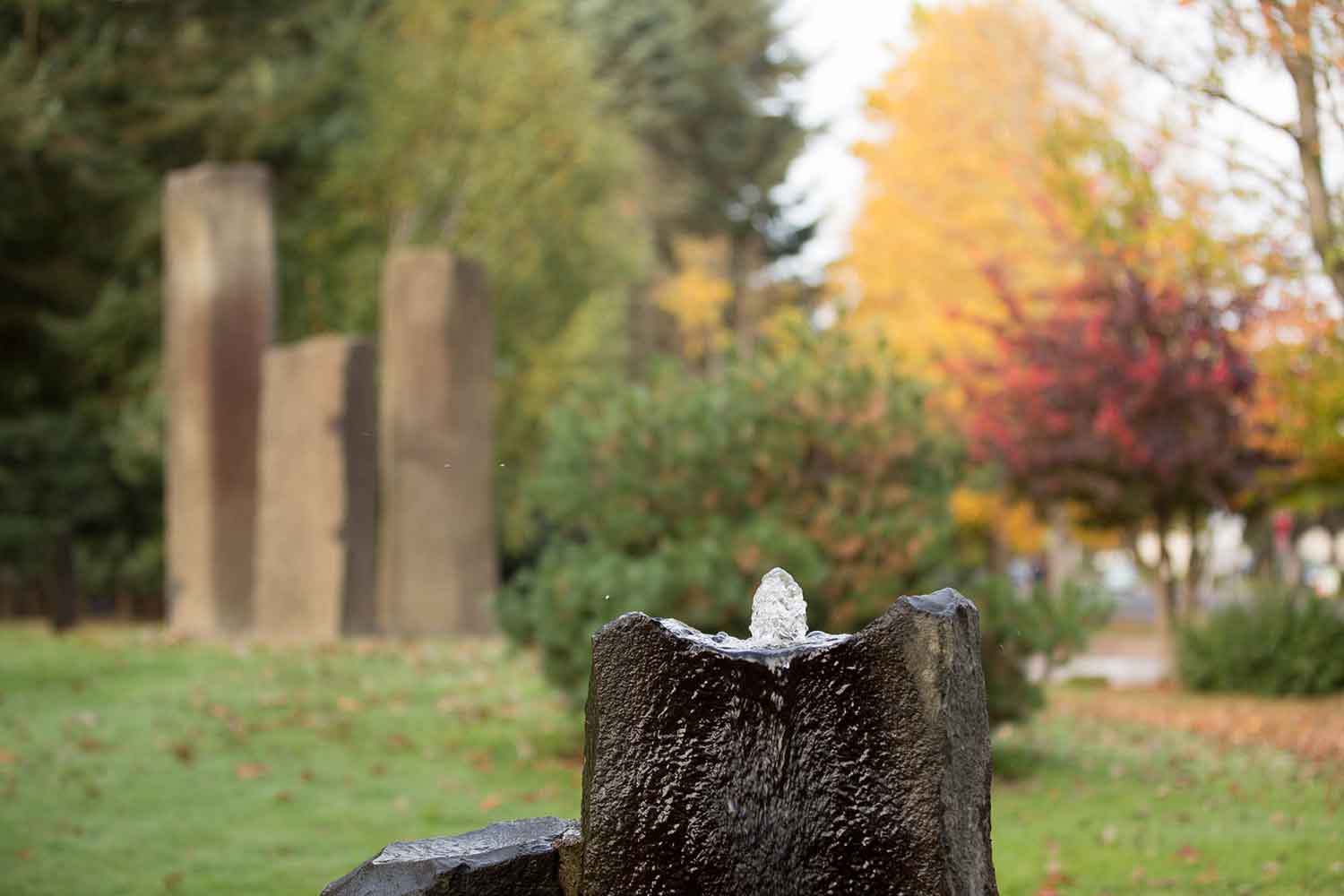 A foundation in the peace garden