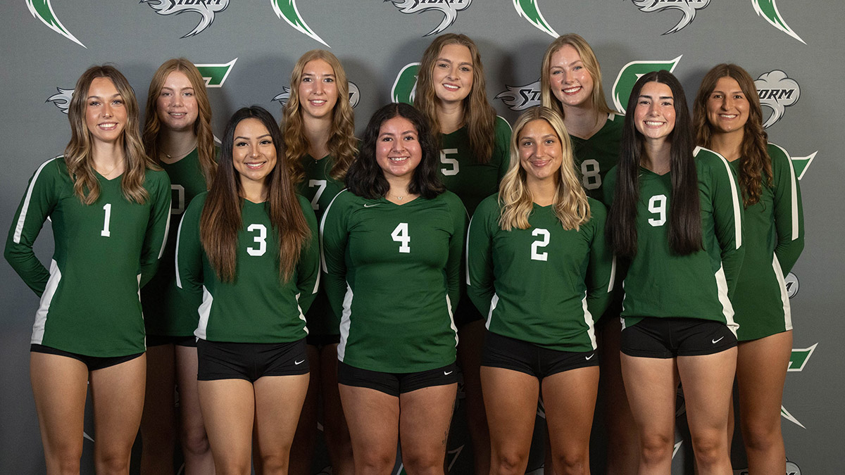 Team photo of the 2024 Chemeketa Storm volleyball team