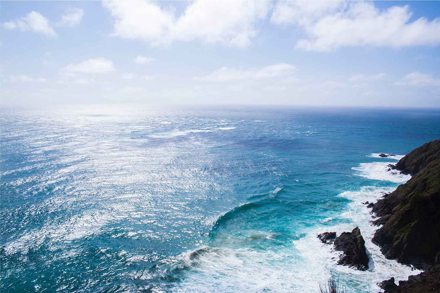 The ocean on the Oregon coast