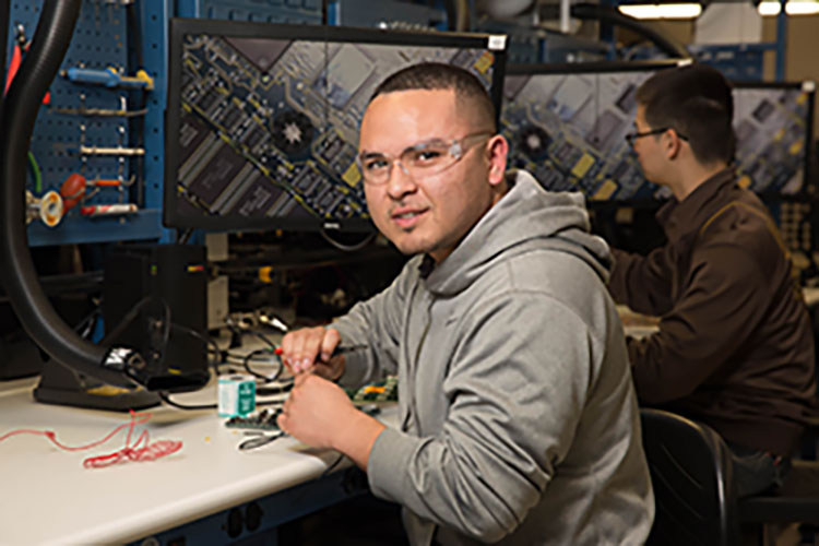 Electronics student