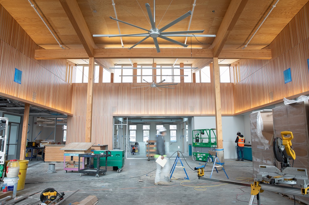 Ag Complex Interior near end of construction